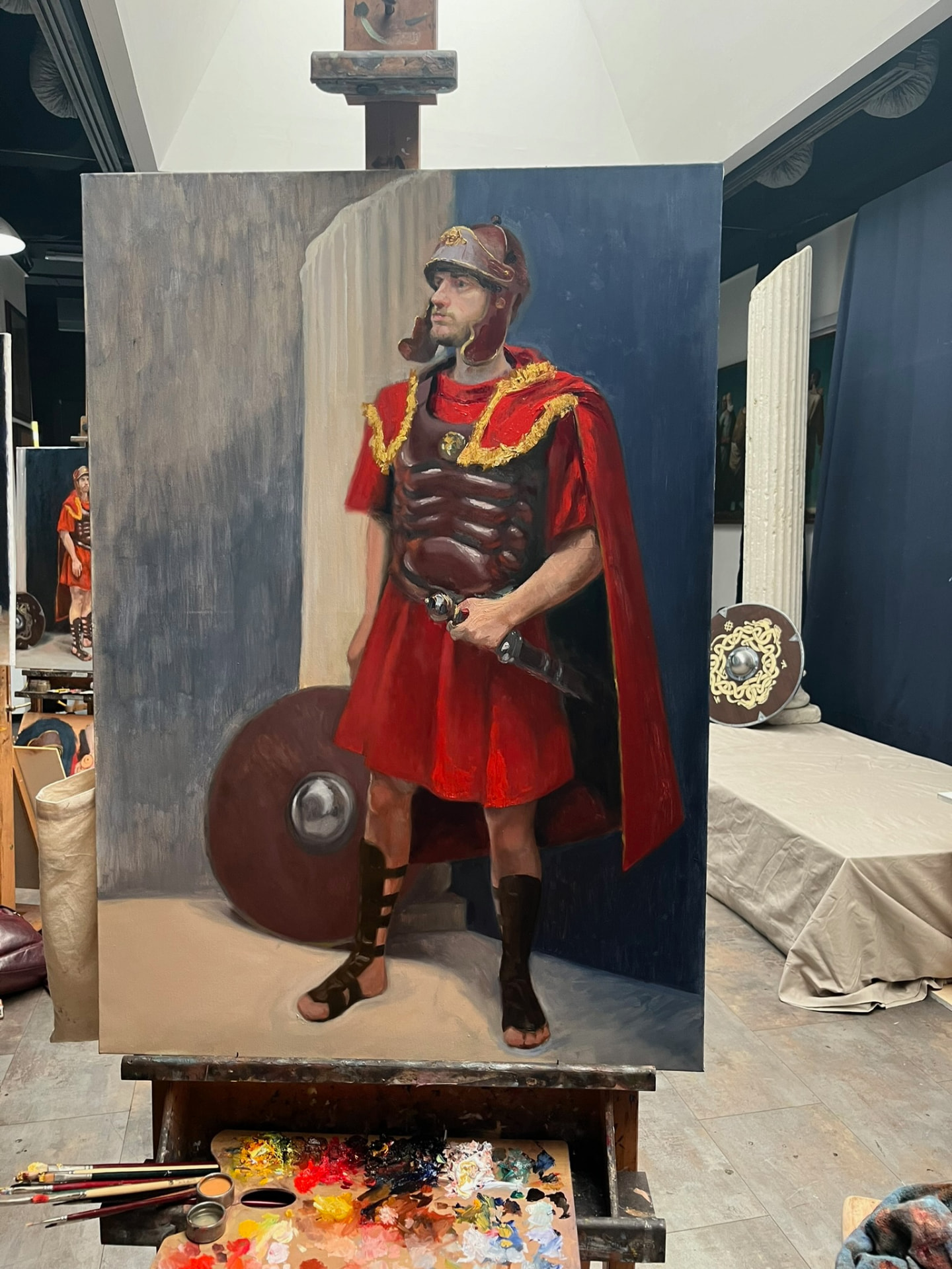 The Legionary — Oil on linen, 100 × 70 cm