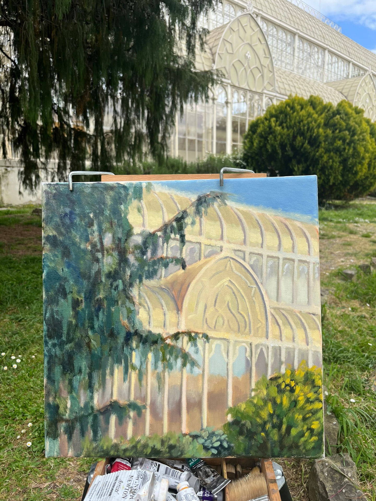 Crystal Palace, Plein Air — Oil on linen